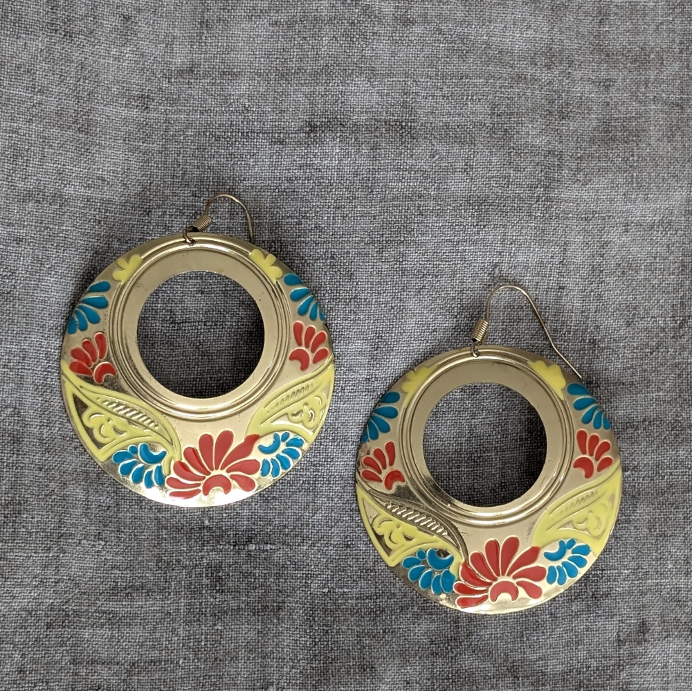 Floral Multicolor Earrings